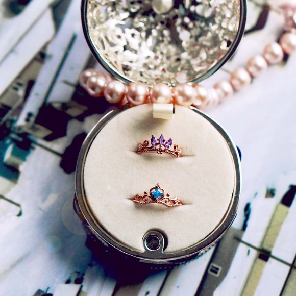 Gold Vermeil Tiara Ring for her 925 Sterling Silver Open Ring Crown Ring - Picture 6 of 11